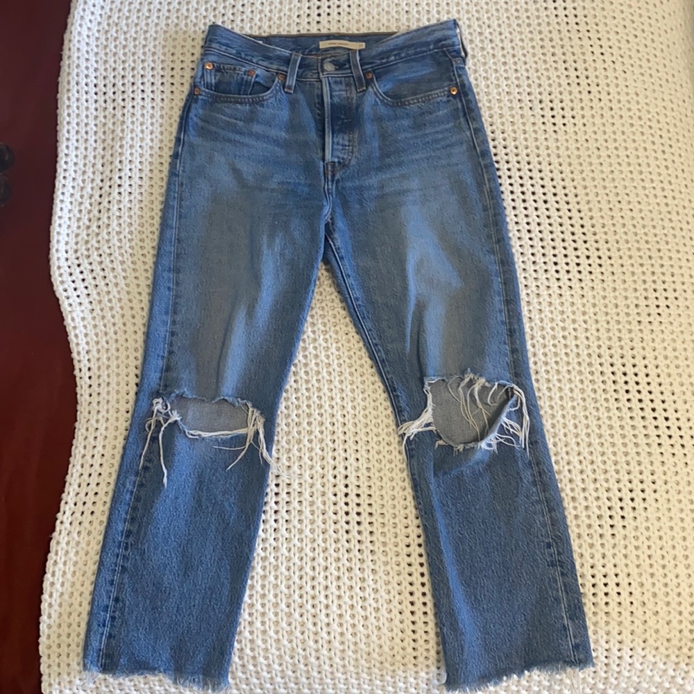 Levi wedgie straight jeans